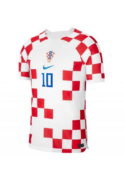 Kroatia Luka Modric #10 Jalkapallovaatteet Kotipaita MM-kisat 2022 Lyhythihainen